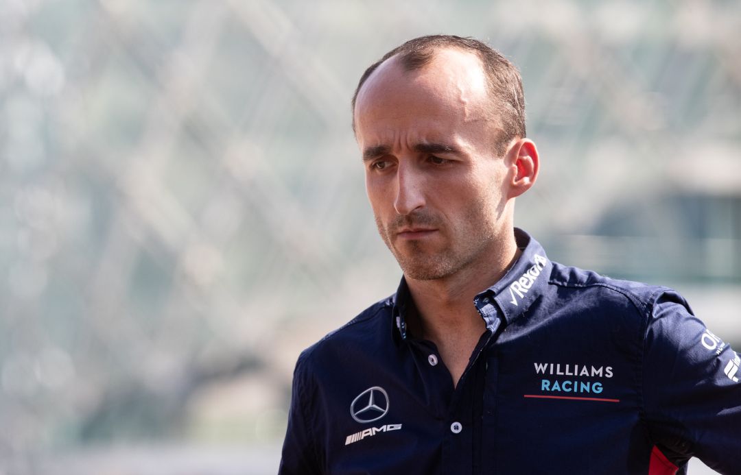 Robert Kubica durante un entrenamiento con Wlliams. Robert Kubica durante un entrenamiento con Wlliams.