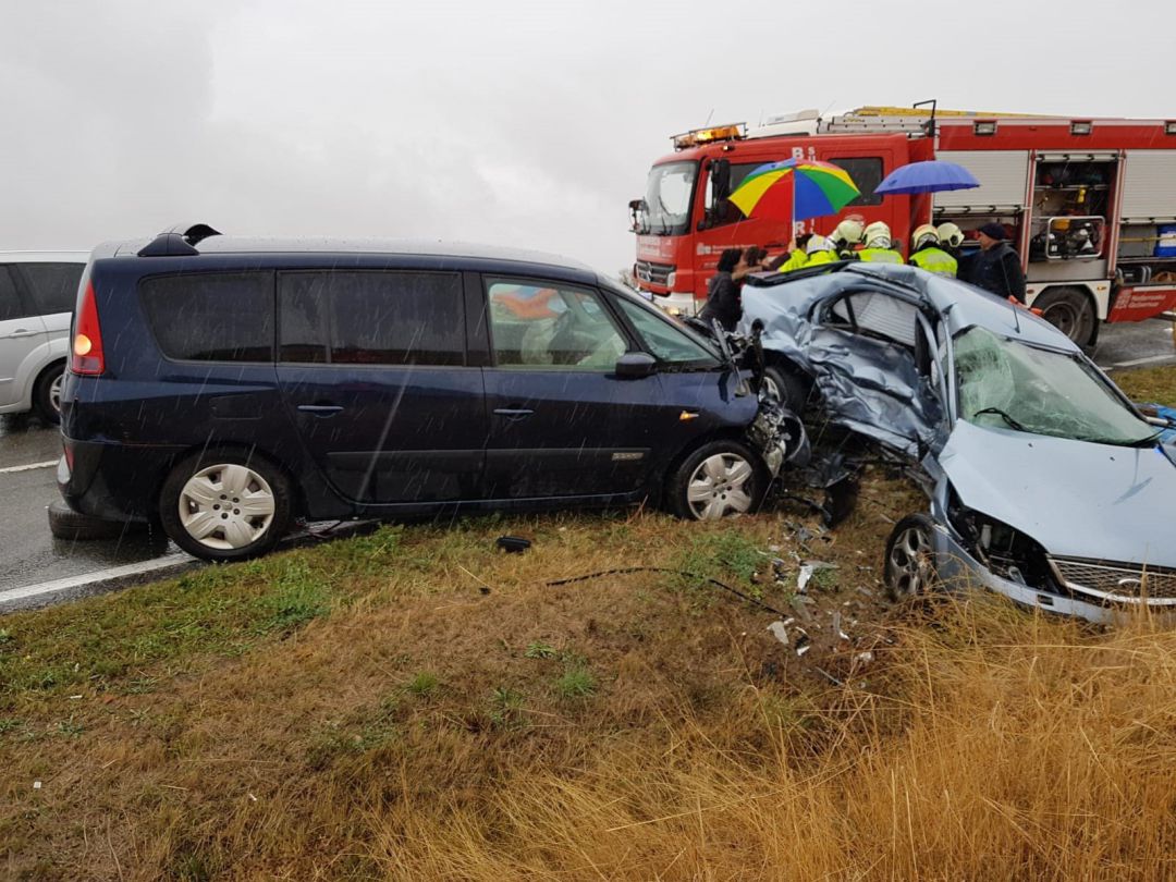Accidente de tráfico en Lodosa Accidente de tráfico en Lodosa