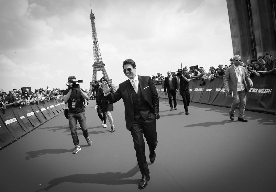 El actor Tom Cruise en la presentación de Misión Imposible 5 en París El actor Tom Cruise en la presentación de Misión Imposible 5 en París