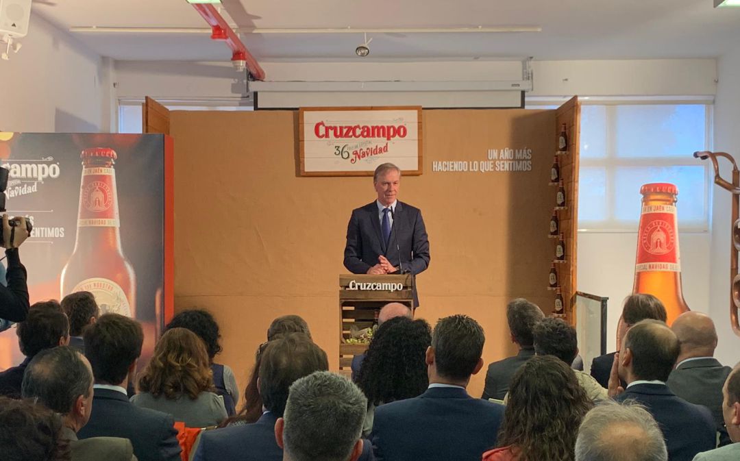 El presidente de Heineken España, Richard Weissend, n la presentación de la trigésimo sexta edición de la Cruzcampo Navidad El presidente de Heineken España, Richard Weissend, n la presentación de la trigésimo sexta edición de la Cruzcampo Navidad