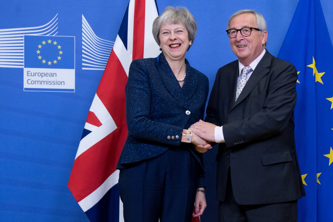 Theresa May y Donald Tusk Theresa May y Donald Tusk