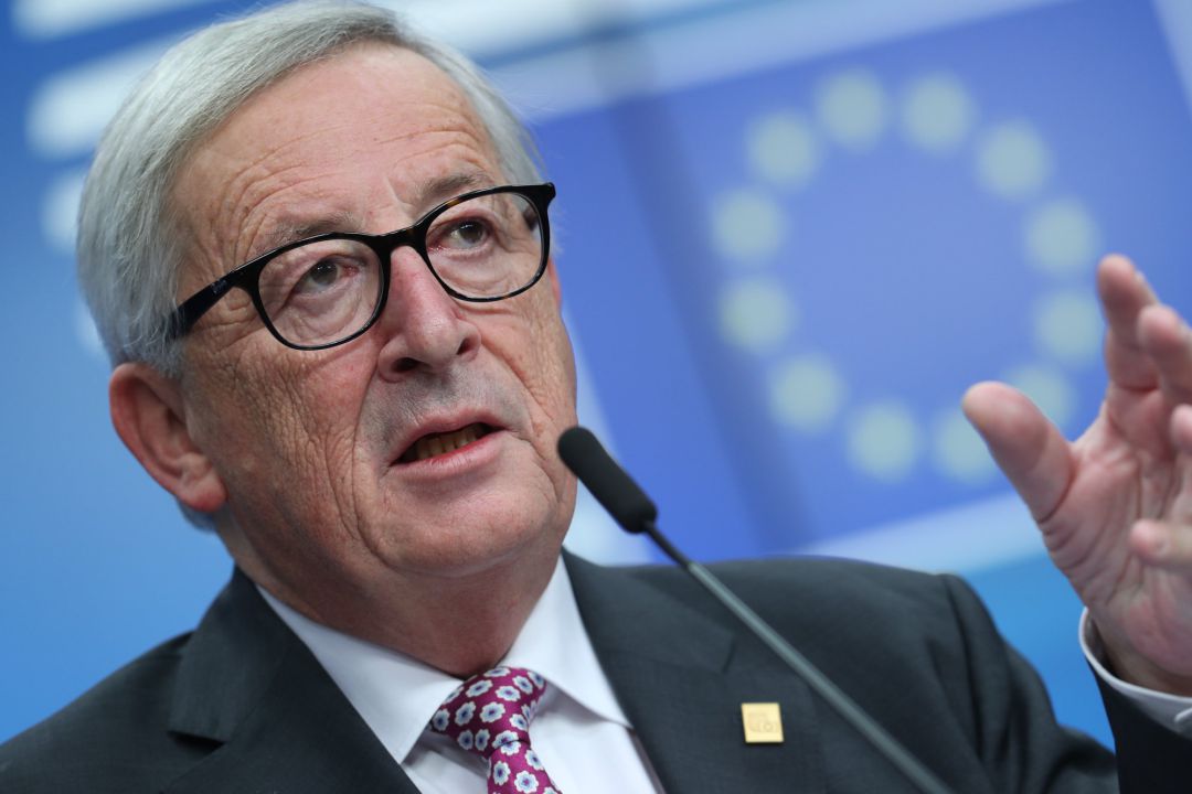 El presidente de la Comisión Europea Jean-Claude Juncker en rued de prensa en Bruselas El presidente de la Comisión Europea Jean-Claude Juncker en rued de prensa en Bruselas