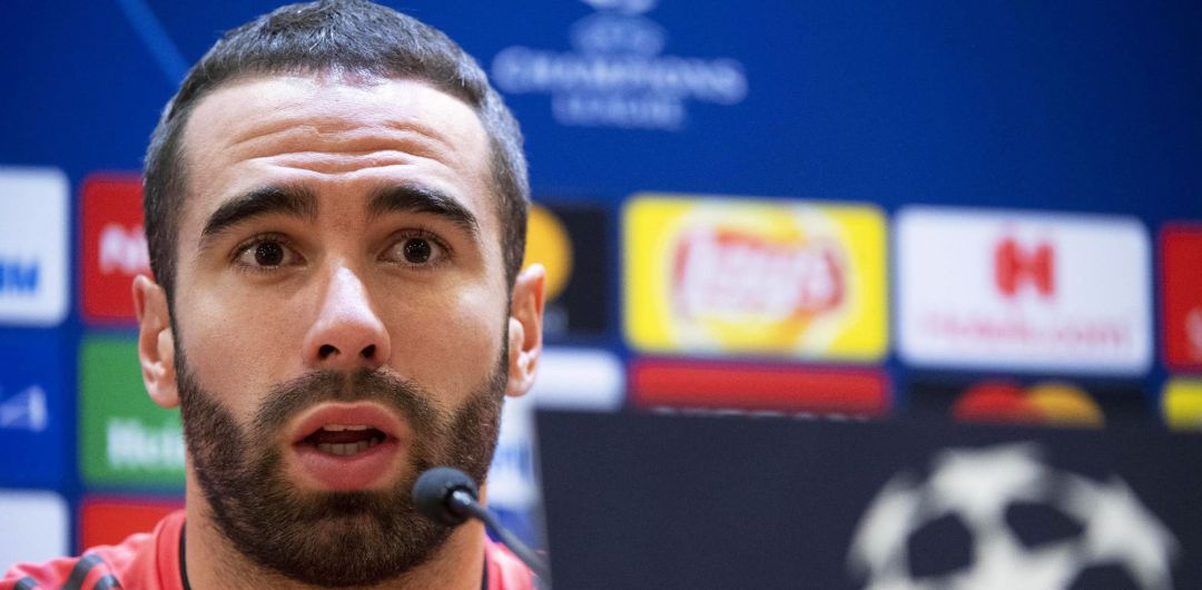 Dani Carvajal, durante su rueda de prensa Dani Carvajal, durante su rueda de prensa