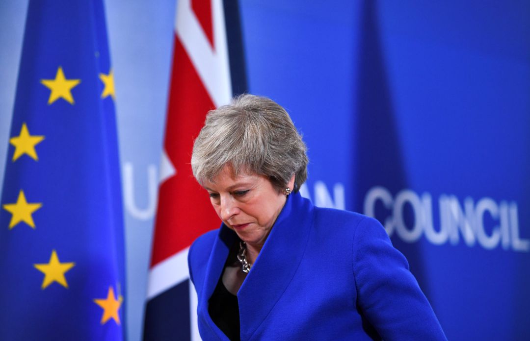 La primera ministra británica,Theresa May, en conferencia de prensa al término del Consejo Europeo en Bruselas, el 25 de noviembre de 2018. La primera ministra británica,Theresa May, en conferencia de prensa al término del Consejo Europeo en Bruselas, el 25 de noviembre de 2018.