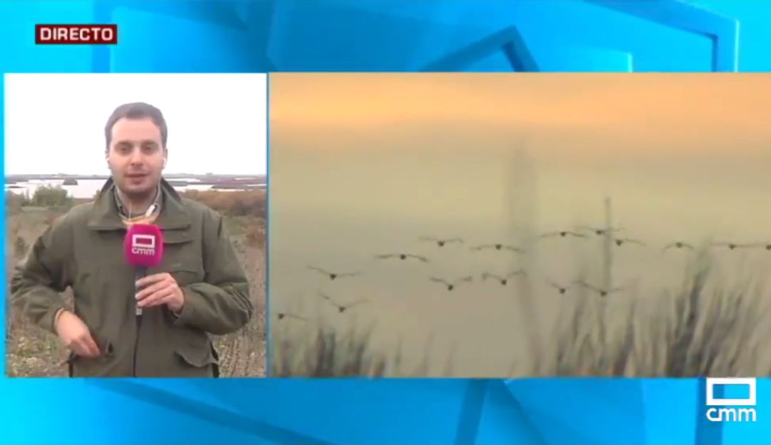 El reportero durante su intervención. El reportero durante su intervención.