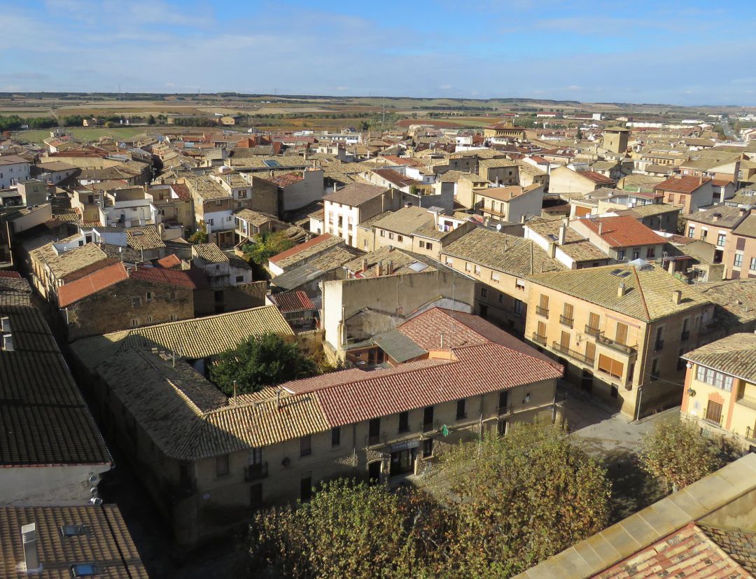 Imagen aérea de la zonade Olite incluída en el proyecto de rehabilitación Imagen aérea de la zonade Olite incluída en el proyecto de rehabilitación