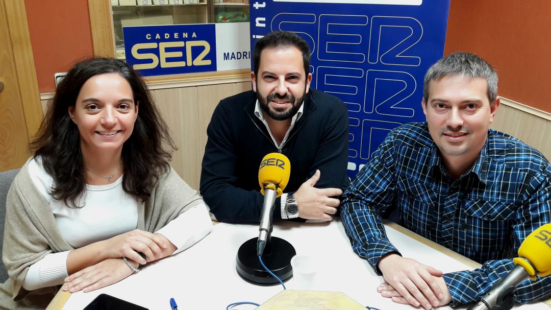 Sara Hernández (PSOE), Rubén Maireles Portavoz del PP en Getafe) y Daniel Pérez Pinillos (concejal de Ahora Getafe y secretario general de Podemos). Sara Hernández (PSOE), Rubén Maireles Portavoz del PP en Getafe) y Daniel Pérez Pinillos (concejal de Ahora Getafe y secretario general de Podemos).