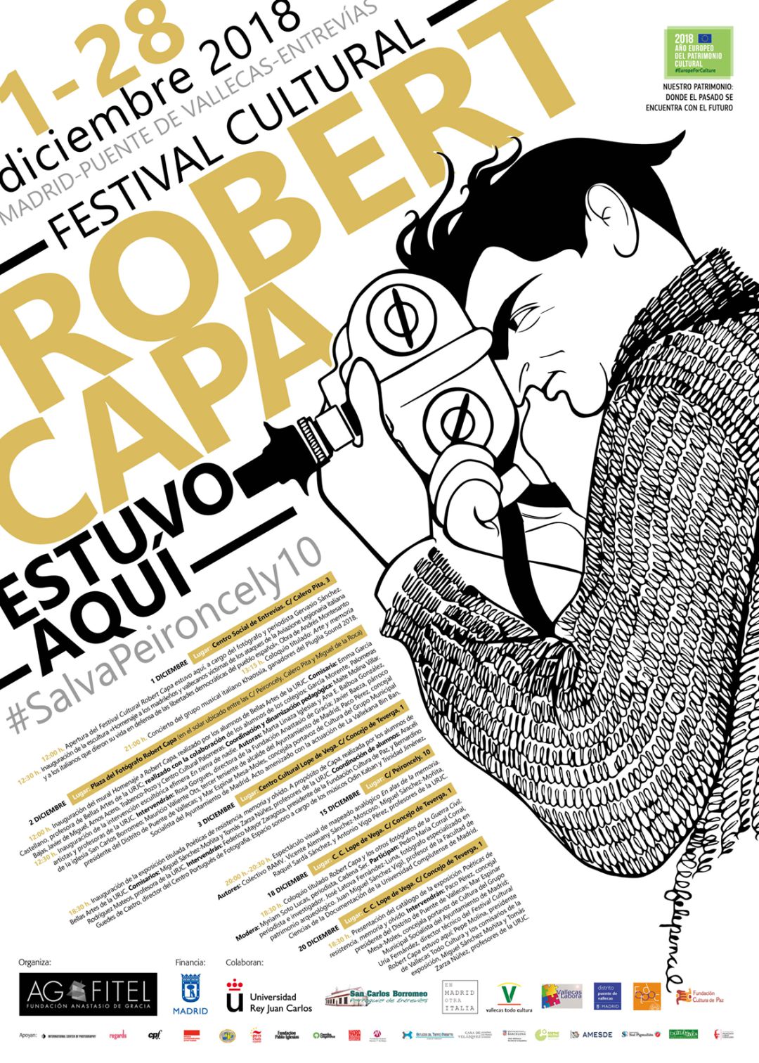 Tríptico del Festival Robert Capa estuvo aquí Tríptico del Festival Robert Capa estuvo aquí