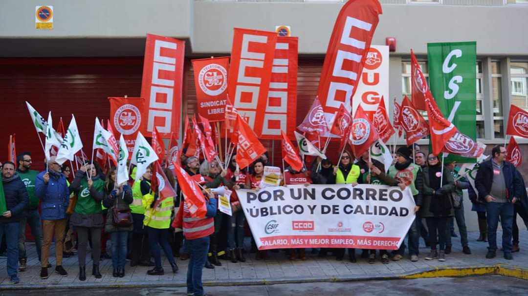 El 80% de los trabajadores de correos secundan la huelga, según CSIF