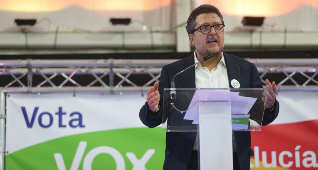 Francisco Serrano en el acto de cierre de campaña de VOX Francisco Serrano en el acto de cierre de campaña de VOX