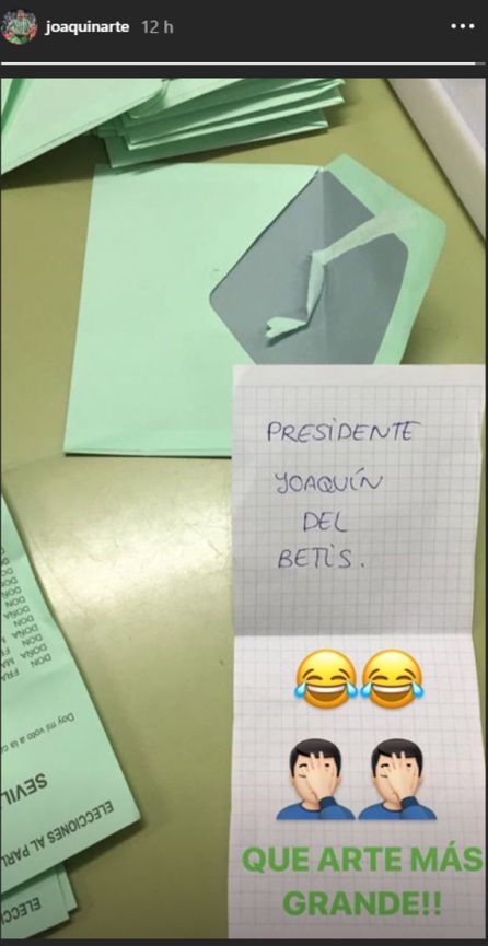El Instagram Stories de Joaquín que publicó en las redes sociales. El Instagram Stories de Joaquín que publicó en las redes sociales.