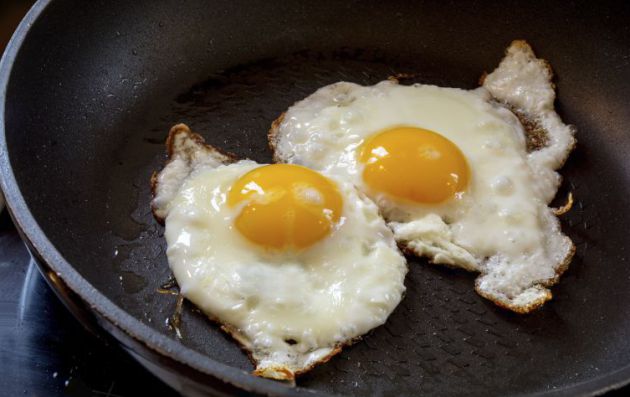 Dos huevos fritos. Dos huevos fritos.