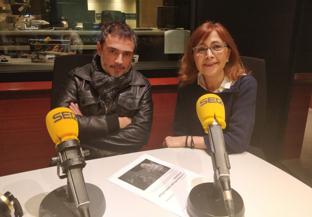Julio Manrique i Rosa Badia, als estudis de SER Catalunya. Julio Manrique i Rosa Badia, als estudis de SER Catalunya.
