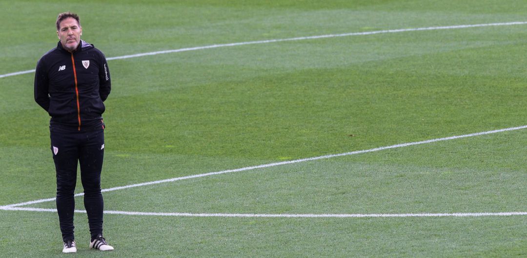 Berizzo, durante un entrenamiento Berizzo, durante un entrenamiento