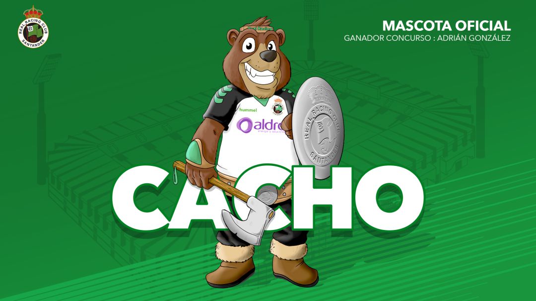 Oso, cántabro y llamado Cacho: no había quien ganara a la nueva mascota racinguista. Oso, cántabro y llamado Cacho: no había quien ganara a la nueva mascota racinguista.