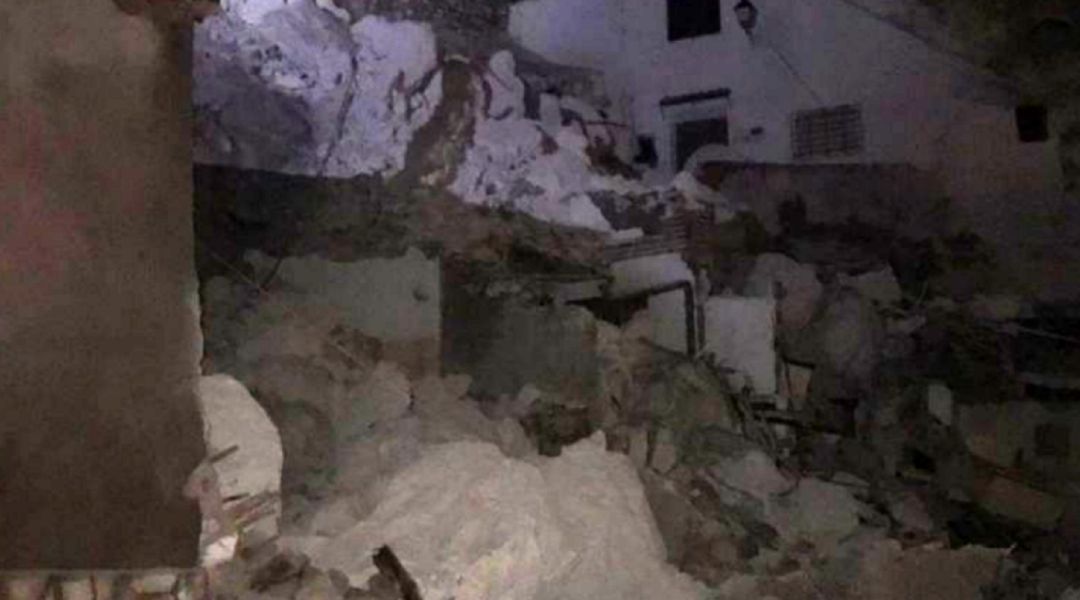 Imagen de la zona, la noche del desprendimiento Imagen de la zona, la noche del desprendimiento