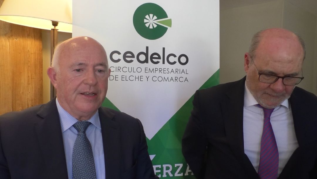 Joaquín Pérez con Andrés García del AVI Joaquín Pérez con Andrés García del AVI