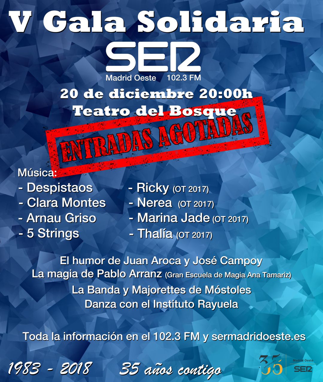 Cartel de la Gala Solidaria de Ser Madrid Oeste Cartel de la Gala Solidaria de Ser Madrid Oeste