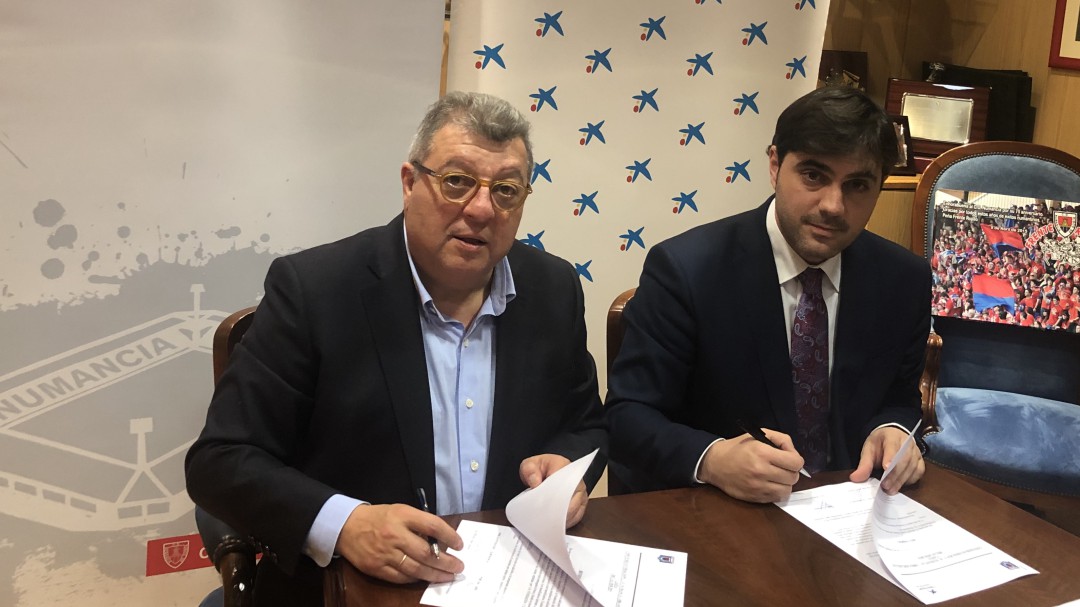 El Numancia ofrece 40 becas en su convenio con la Obra Social de La Caixa