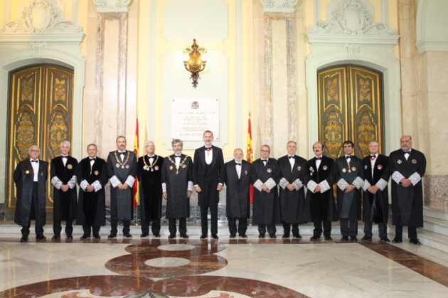 El rey Felipe VI junto a los miembros de la Sala de Gobierno del Tribunal Supremo. En el Palacio de Justicia de Madrid el 10 de septiembre de 2018 El rey Felipe VI junto a los miembros de la Sala de Gobierno del Tribunal Supremo. En el Palacio de Justicia de Madrid el 10 de septiembre de 2018