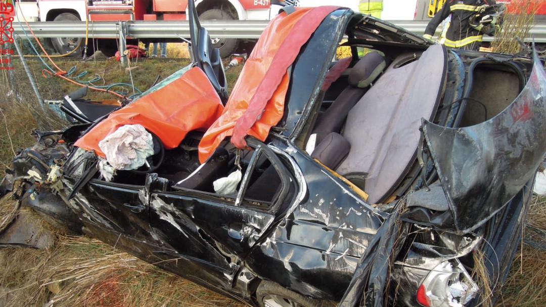 Un herido grave en accidente en la AP15, a la altura de Barásoain