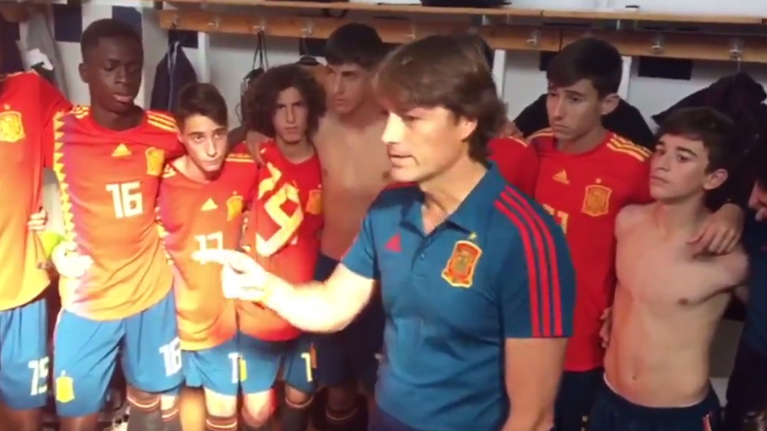 La lección de Julen Guerrero a la sub-15 que aplaude el mundo del fútbol