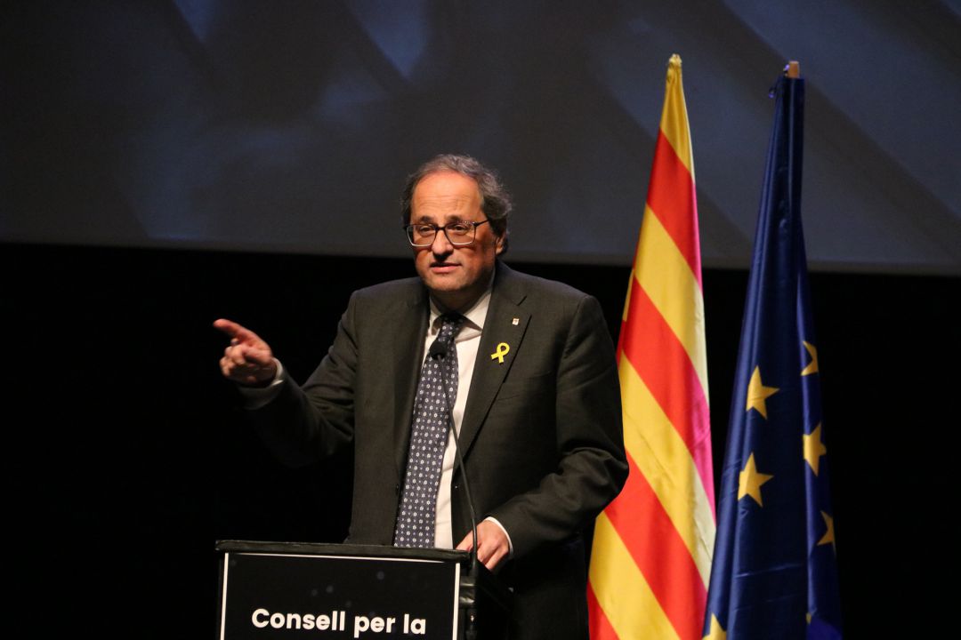 El presidente Quim Torra interviene en Bruselas el 8 de diciembre. El presidente Quim Torra interviene en Bruselas el 8 de diciembre.