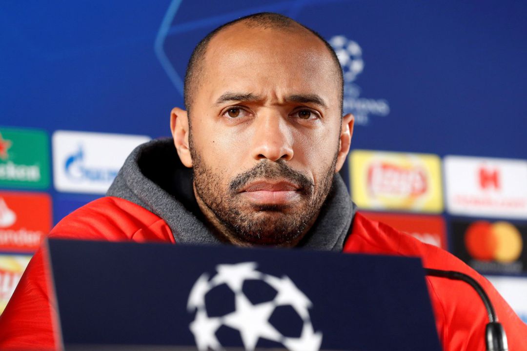 El entrenador francés del AS Mónaco, Thierry Henry, ofrece una rueda de prensa en Mónaco. El entrenador francés del AS Mónaco, Thierry Henry, ofrece una rueda de prensa en Mónaco.