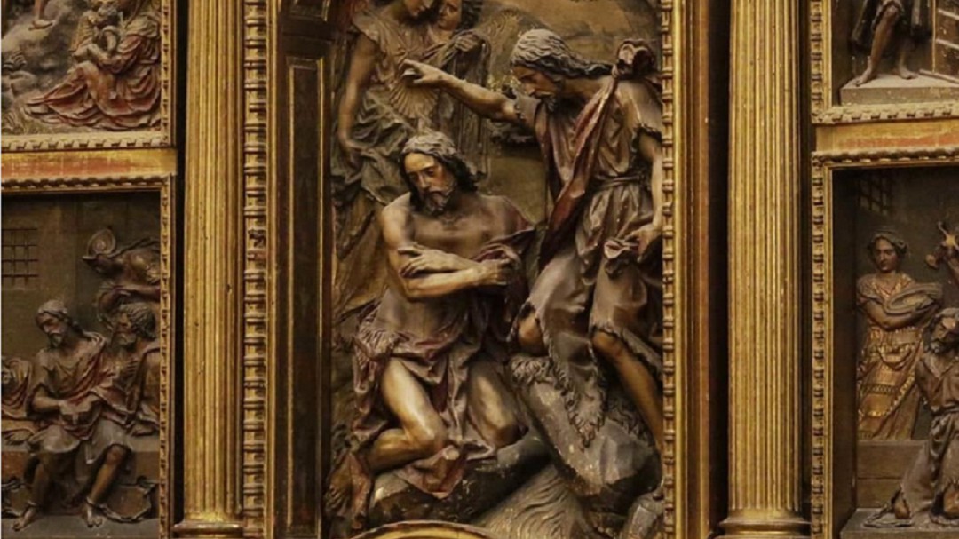 Comienza en la Anunciación la restauración del retablo de San Juan Bautista