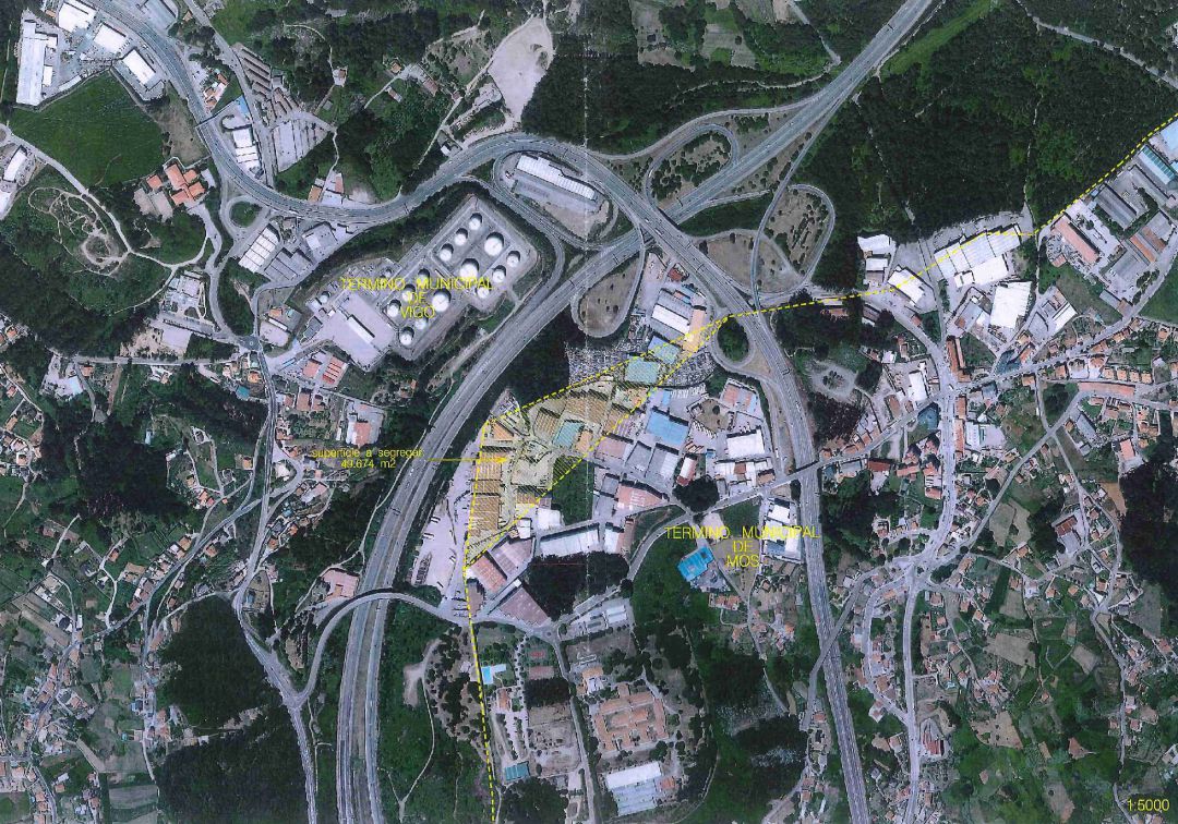 Vigo no permitirá a Mos anexionar 49 mil metros cuadrados de su territorio