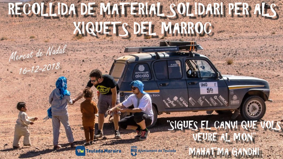 Dos hermanos de Teulada recogen material solidario que llevarán al desierto de Marruecos
