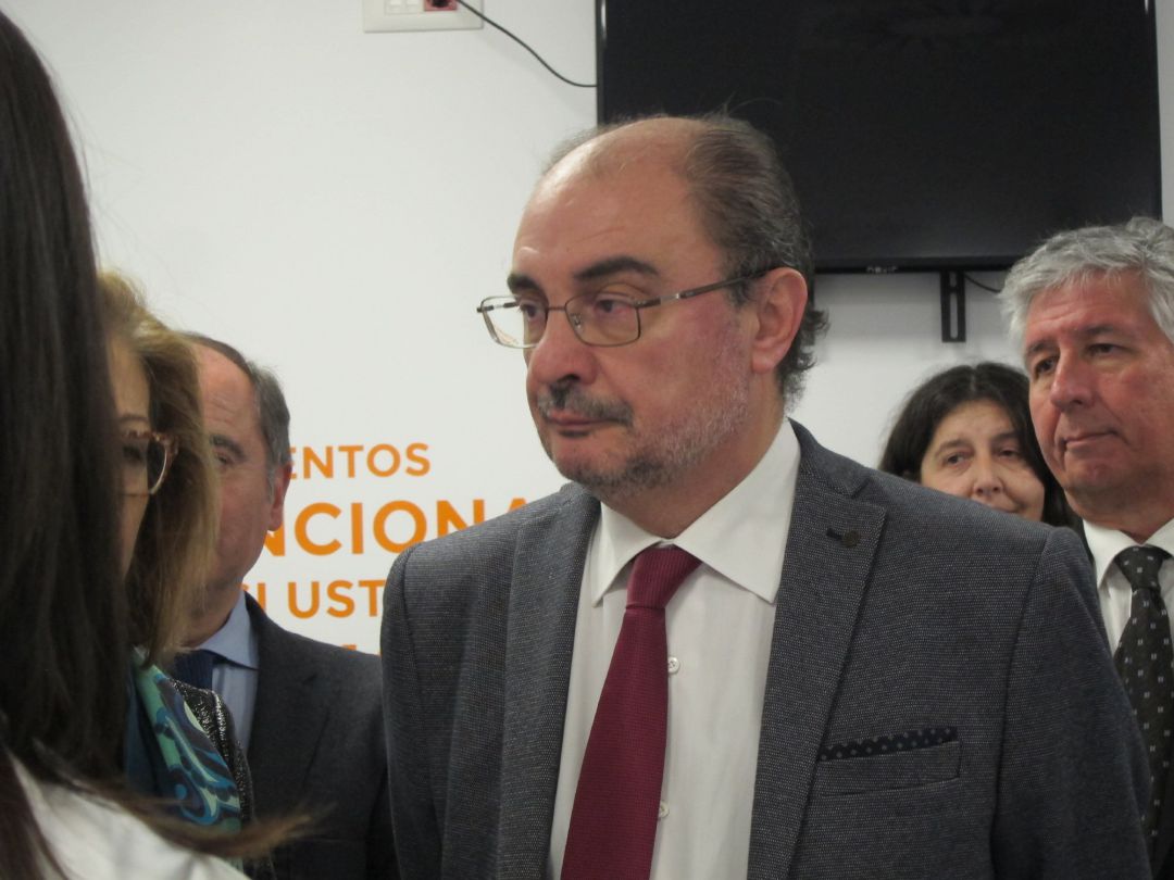Javier Lambán, presidente de Aragón Javier Lambán, presidente de Aragón