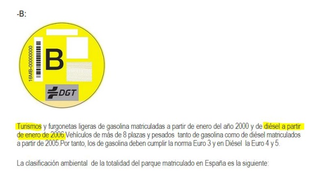 En su información la DGT se basa en la fecha de matriculación del vehículo. En su información la DGT se basa en la fecha de matriculación del vehículo.