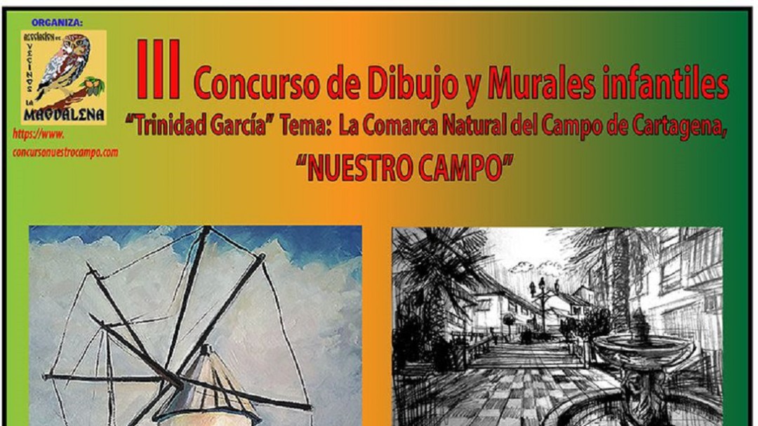 La comarca del Campo de Cartagena, protagonista del concurso de dibujo infantil 'Trinidad García'