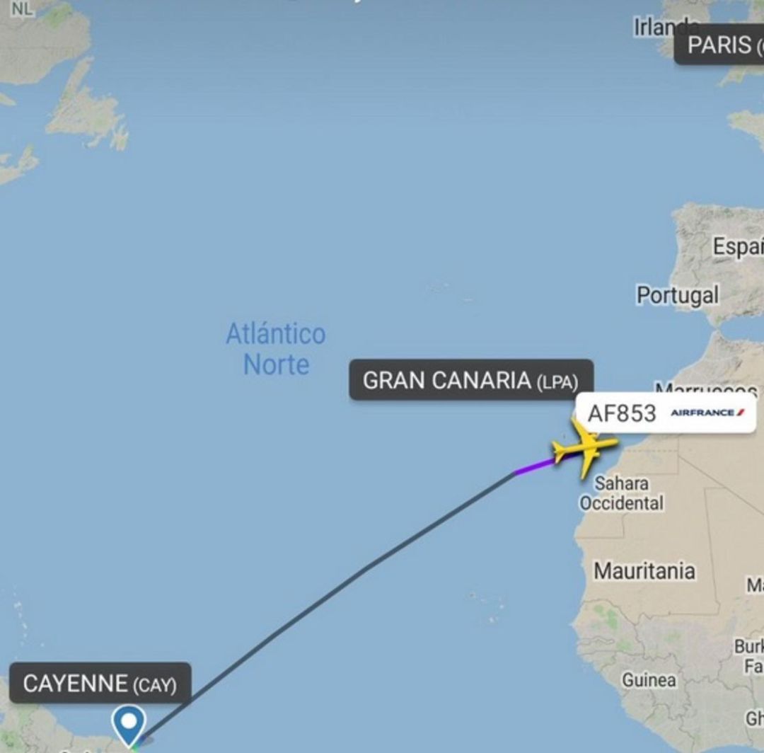 Una falsa alarma de parto desvía un vuelo transoceánico a Gran Canaria Una falsa alarma de parto desvía un vuelo transoceánico a Gran Canaria