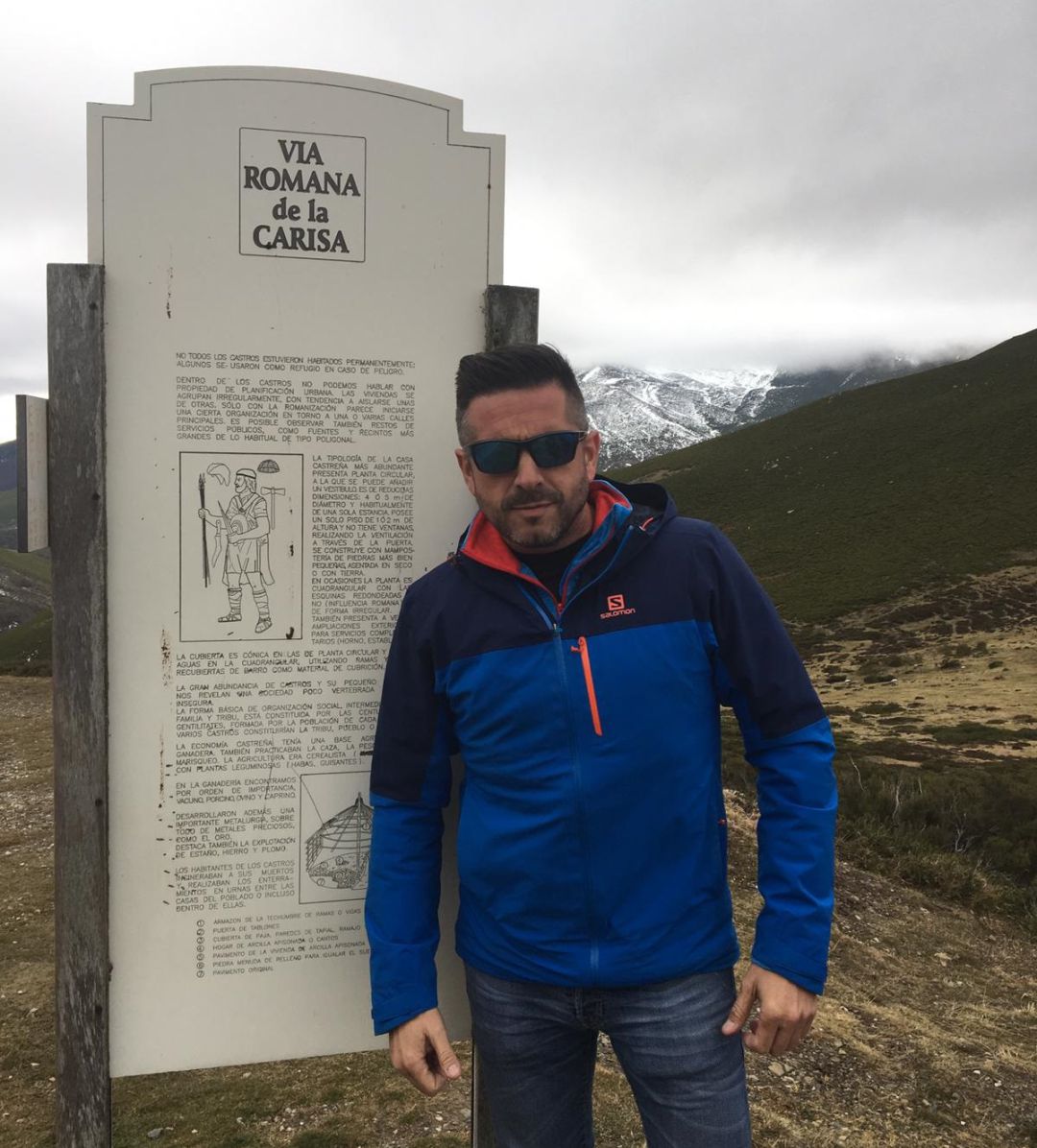 Onofre Alonso en la Vía Romana de la Carisa Onofre Alonso en la Vía Romana de la Carisa