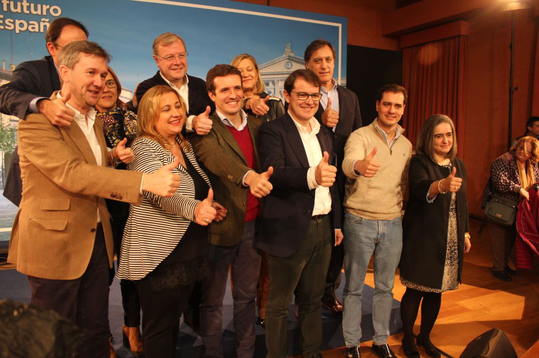 El presidente del Partido Popular, Pablo Casado, presenta a los candidatos del PP de Castilla y León junto a los vicesecretarios de Organización, Javier Maroto, y de Sectorial, Isabel García Tejerina El presidente del Partido Popular, Pablo Casado, presenta a los candidatos del PP de Castilla y León junto a los vicesecretarios de Organización, Javier Maroto, y de Sectorial, Isabel García Tejerina
