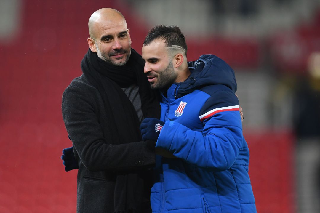 Jesé Rodríguez junto a Pep Guardiola, en una imagen de archivo Jesé Rodríguez junto a Pep Guardiola, en una imagen de archivo