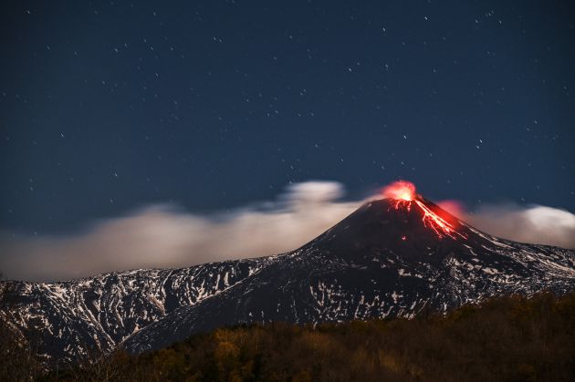 El volcán Etna. El volcán Etna.