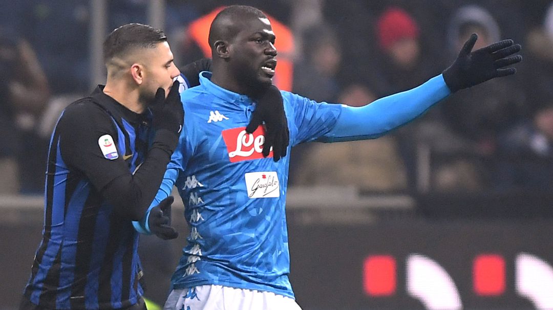 Kalidou Koulibaly, en el partido entre el Inter y el Nápoles. Kalidou Koulibaly, en el partido entre el Inter y el Nápoles.