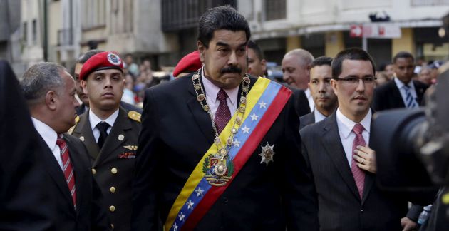 Venezuela's President Nicolas Maduro (C) arrives at the national assembly in Caracas, July 6, 2015 Venezuela's President Nicolas Maduro (C) arrives at the national assembly in Caracas, July 6, 2015