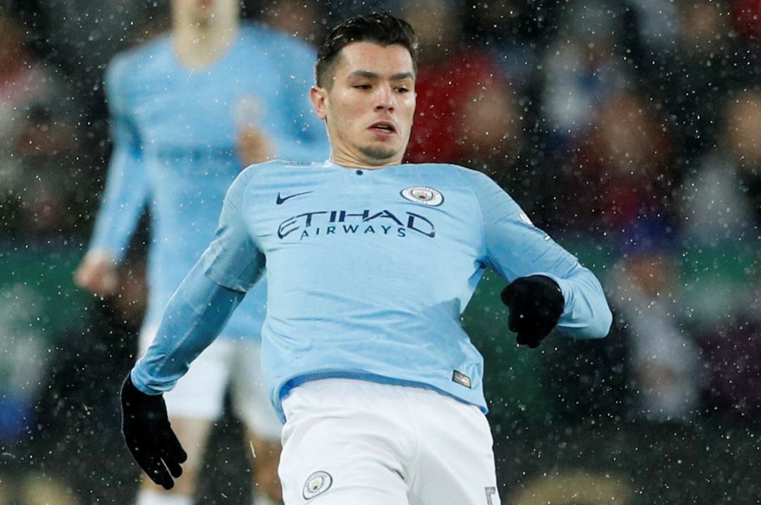 Brahim Díaz, en un partido con el Manchester City. Brahim Díaz, en un partido con el Manchester City.