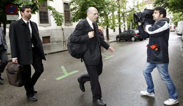 Conde-Pumpido Varela durante el juicio contra Elpidio Silva Conde-Pumpido Varela durante el juicio contra Elpidio Silva