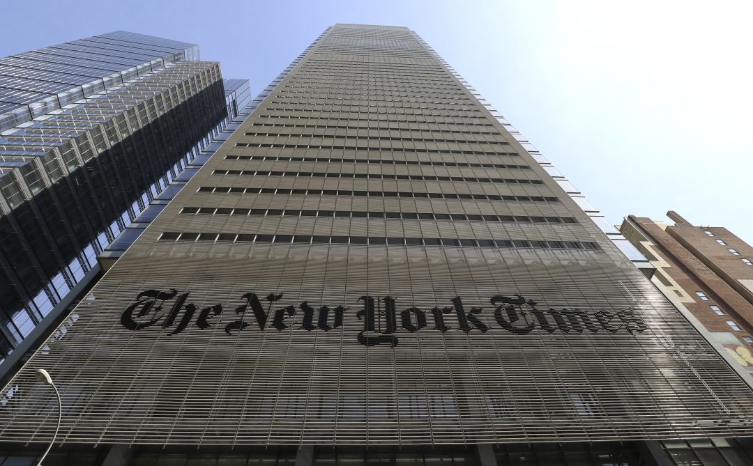 Fachada del edificio del diario The New York Times Fachada del edificio del diario The New York Times