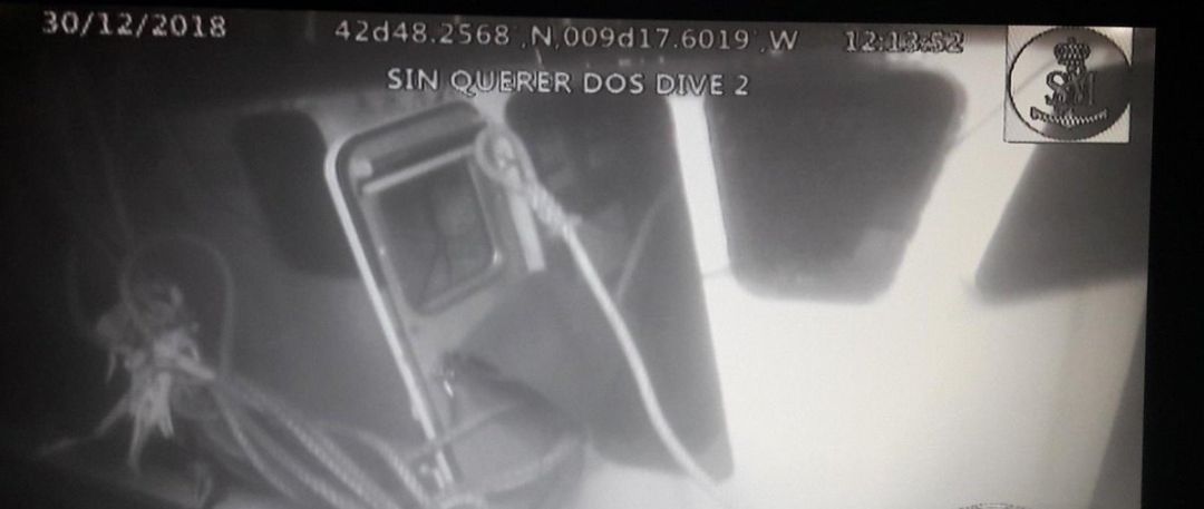 Imagen del Robot Submarino en la inspección del 'Sin Querer Dos' Imagen del Robot Submarino en la inspección del 'Sin Querer Dos'