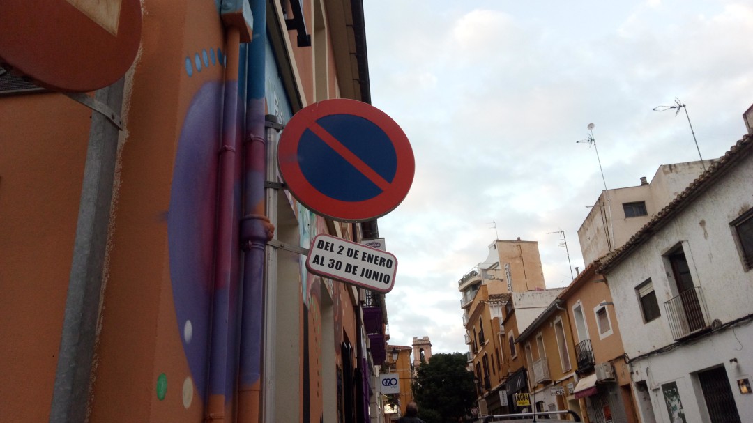 Cambio semestral de estacionamiento en Dénia