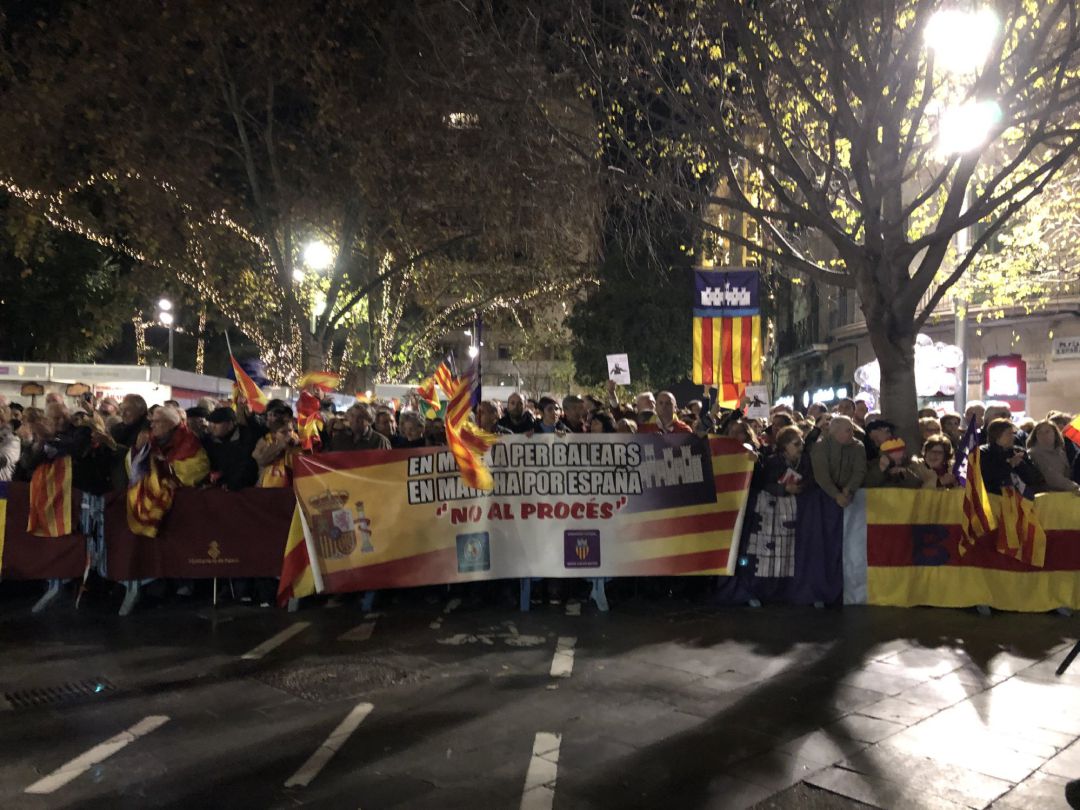 Concentración por la unidad de España en Palma Concentración por la unidad de España en Palma