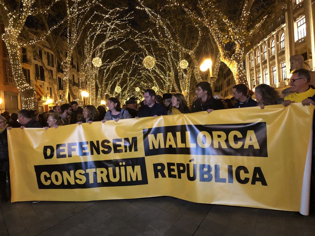 Manifestación soberanista en la Diada de Mallorca Manifestación soberanista en la Diada de Mallorca