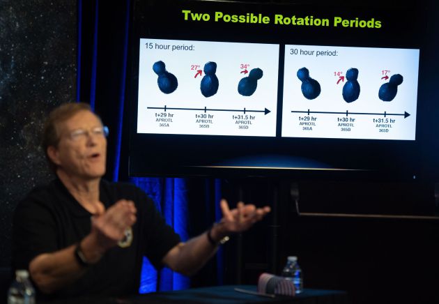 El científico Hal Weaver de la Universidad Johns Hopkins explica la rotación de Última Thule El científico Hal Weaver de la Universidad Johns Hopkins explica la rotación de Última Thule