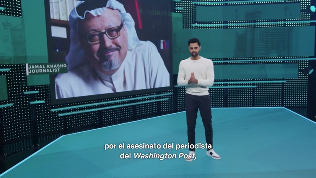 Fotograma del programa satírico 'Patriot Act' Fotograma del programa satírico 'Patriot Act'